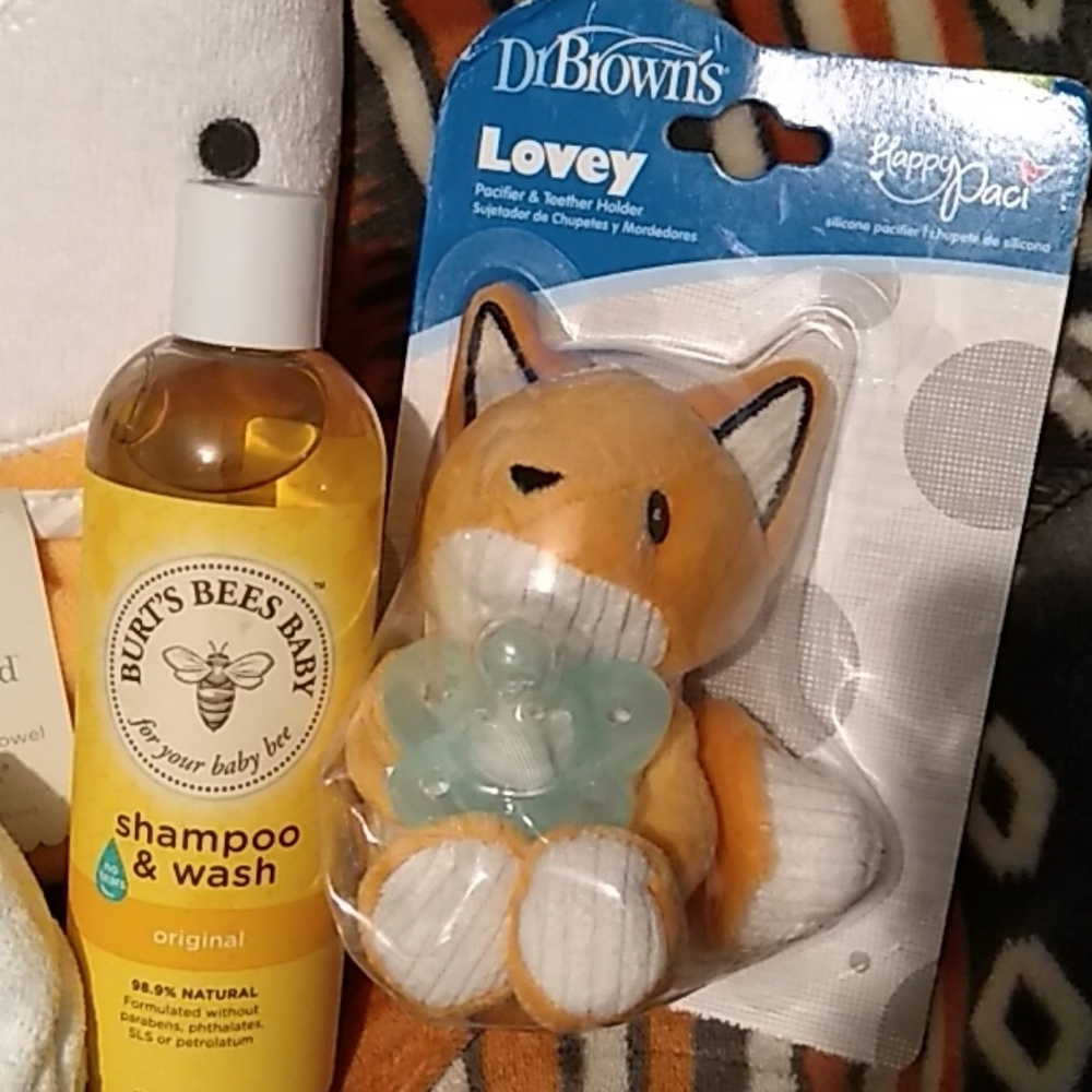 Baby Bath Set + Paci (Fox themed! 🦊) - Picture 2 of 4